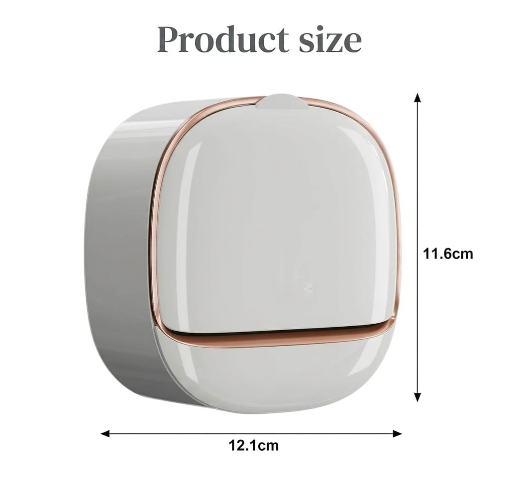 Cartclove™ Wall Mounted Soap Holder with Lid, Self-Draining Soap Case, No Drill Soap Dish Holder, Dust-Proof Bathroom Soap Box, Adhesive Soap Holder for Bathroom & Kitchen