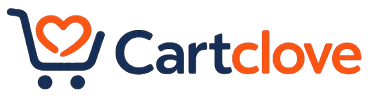 Cartclove logo with a shopping cart and heart symbol on a white background