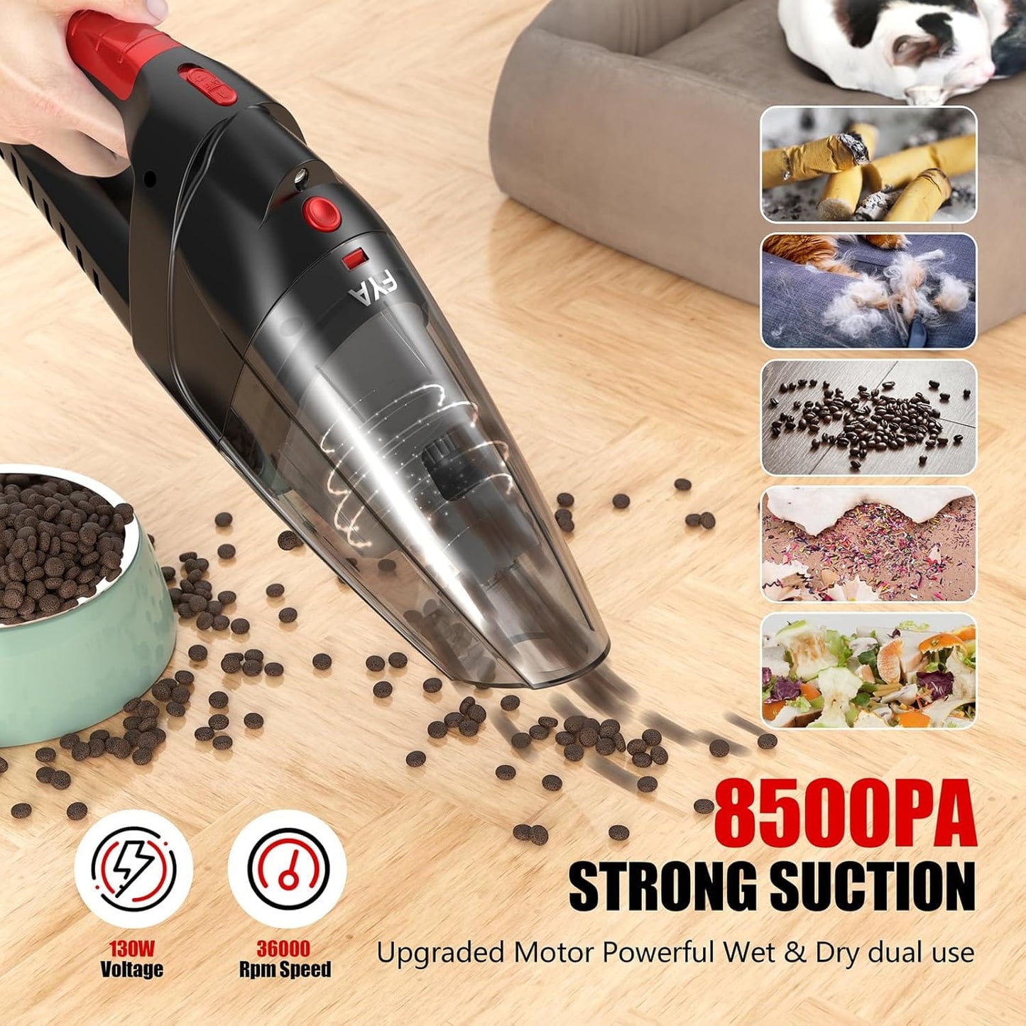 4-in-1 Cordless Handheld Vacuum Cleaner | High Suction | USB Rechargeable | Car & Home Cleaning