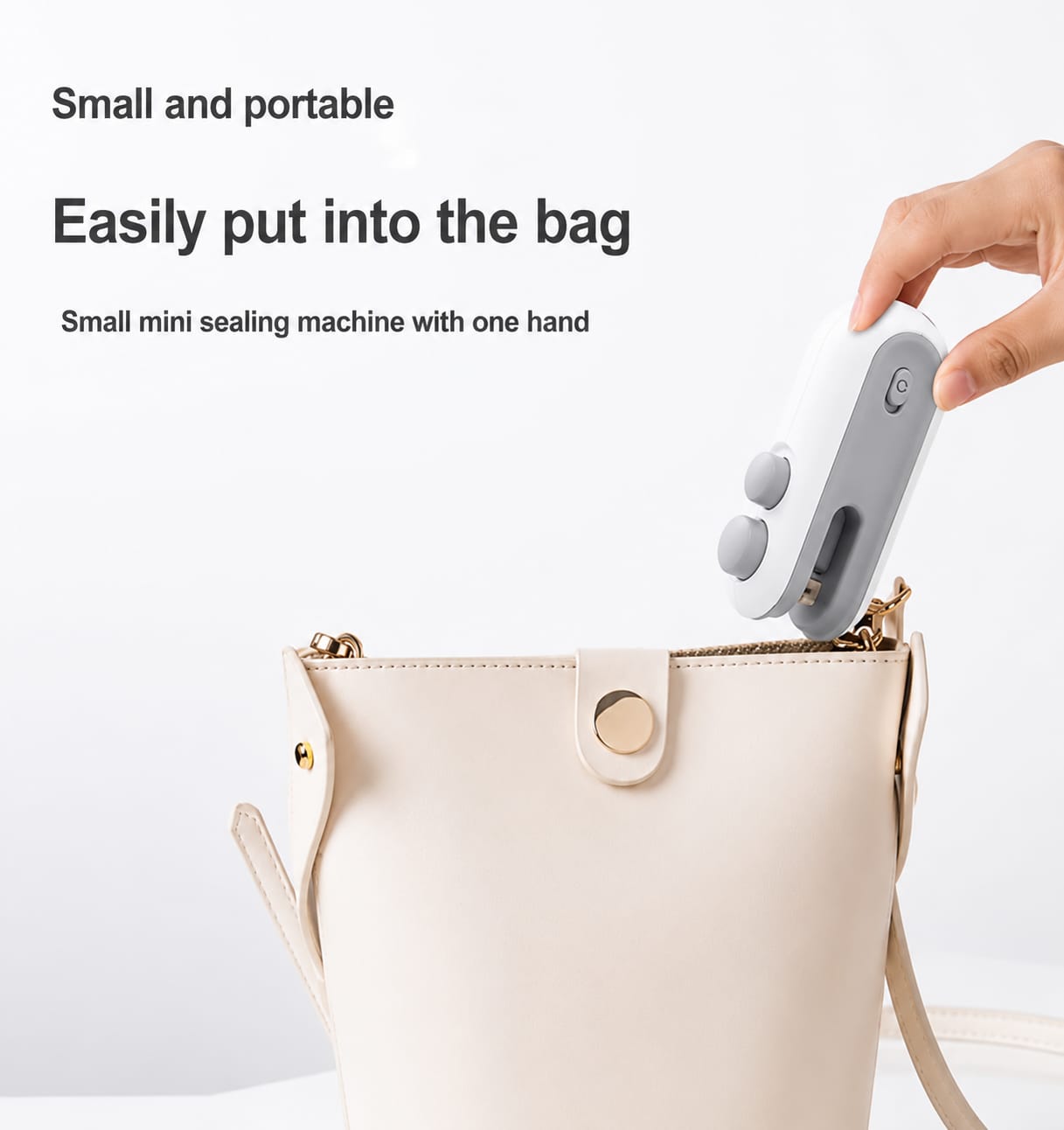 Portable Mini Sealing Machine, Handheld Packet Sealer for Food, Snacks, Chips, Fresh Storage, Plastic Bags Sealing Machine