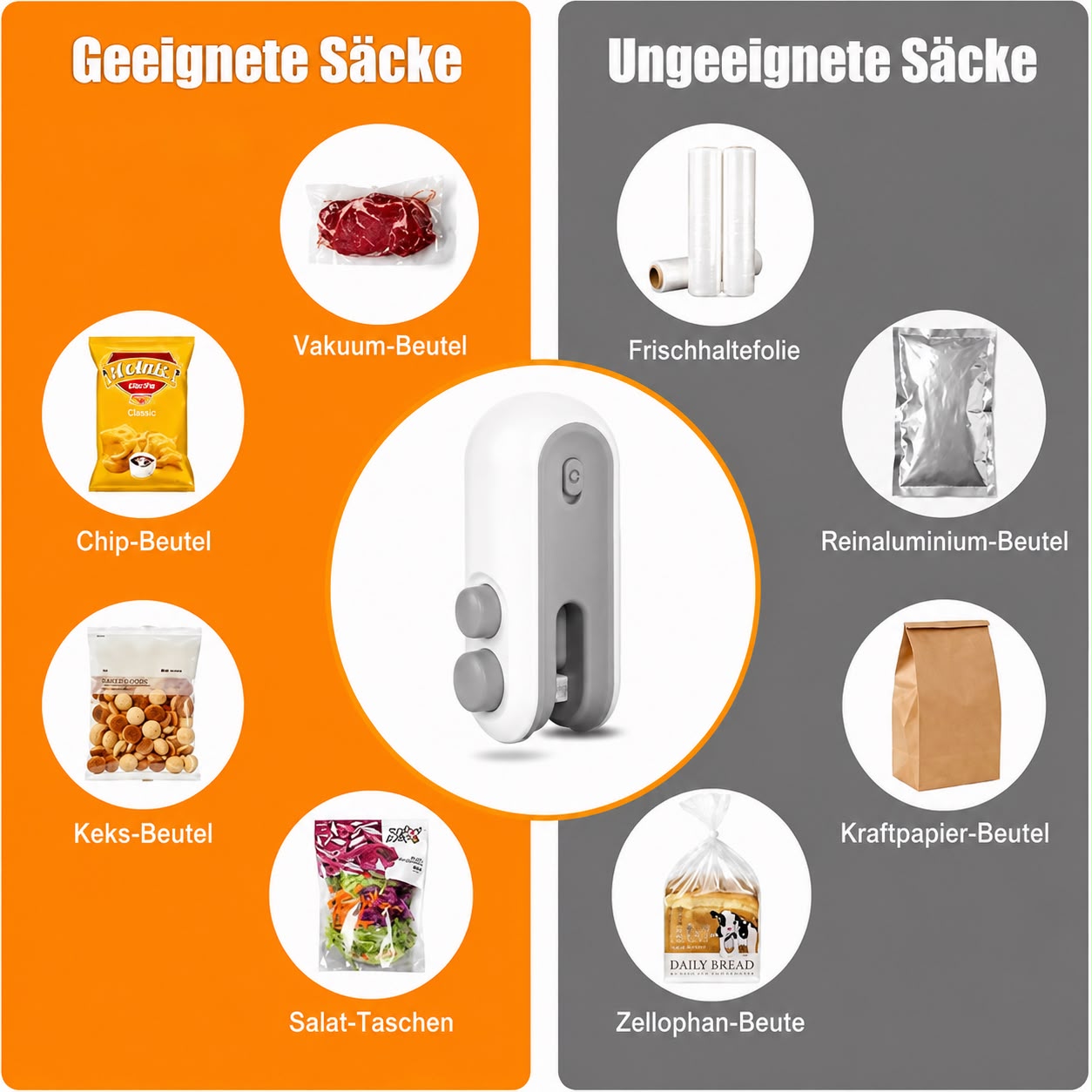 Portable Mini Sealing Machine, Handheld Packet Sealer for Food, Snacks, Chips, Fresh Storage, Plastic Bags Sealing Machine