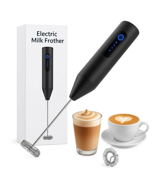 Cartclove™ Rechargeable Electric Milk Frother | USB Coffee Whisk & Foam Maker for Lattes, Cappuccinos & Matcha