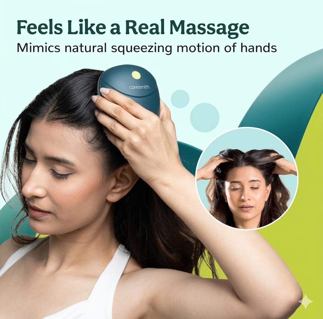 Scalp Massager | 96 Silicon Kneading Points with Detachable Heads | Scalp, Body & Head Massager for Hair Growth