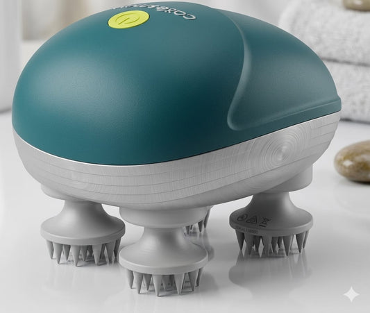 Scalp Massager | 96 Silicon Kneading Points with Detachable Heads | Scalp, Body & Head Massager for Hair Growth